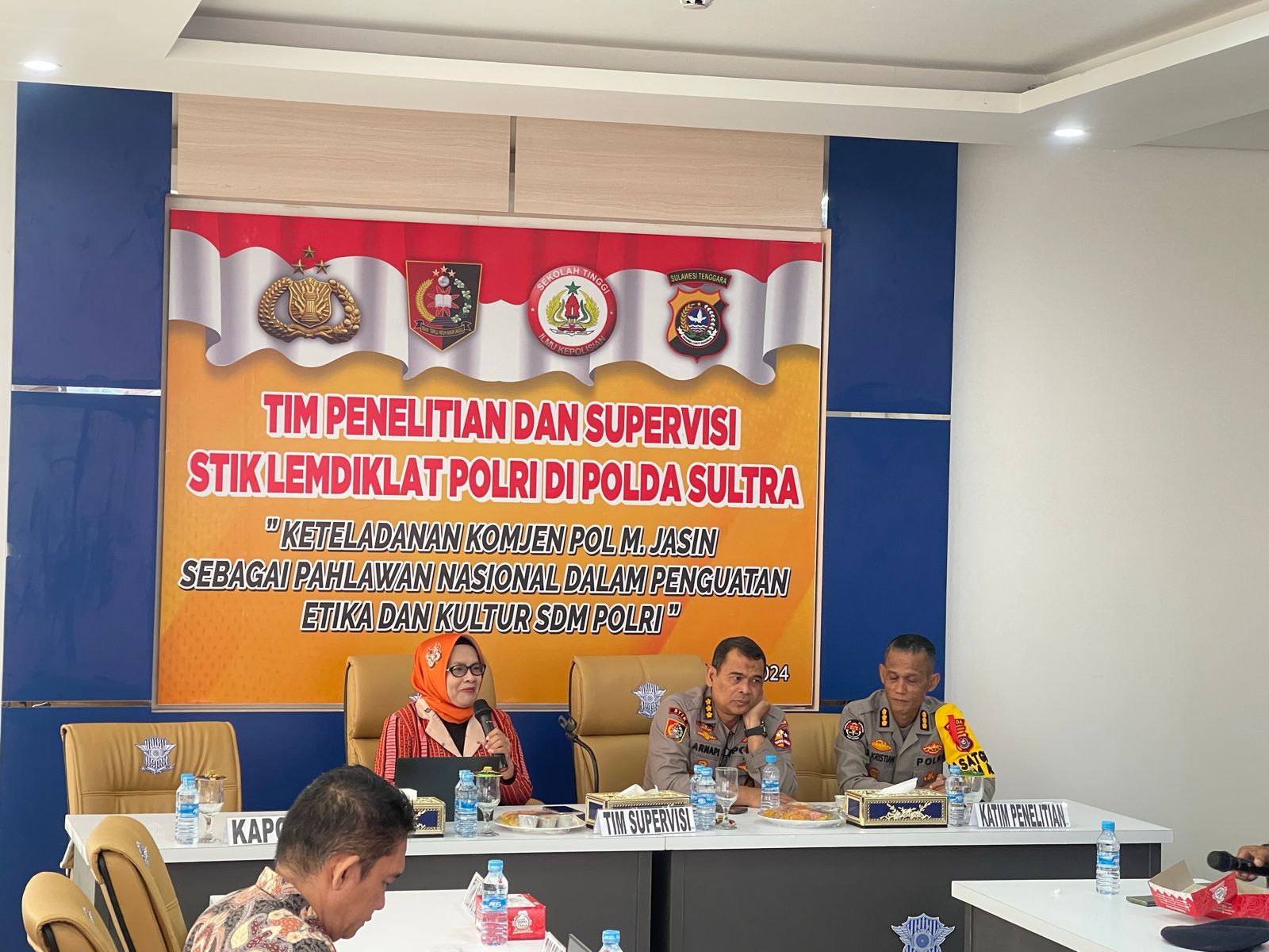 Tim Penelitian dan Supervisi STIK Lemdiklat Polri di Polda Sultra