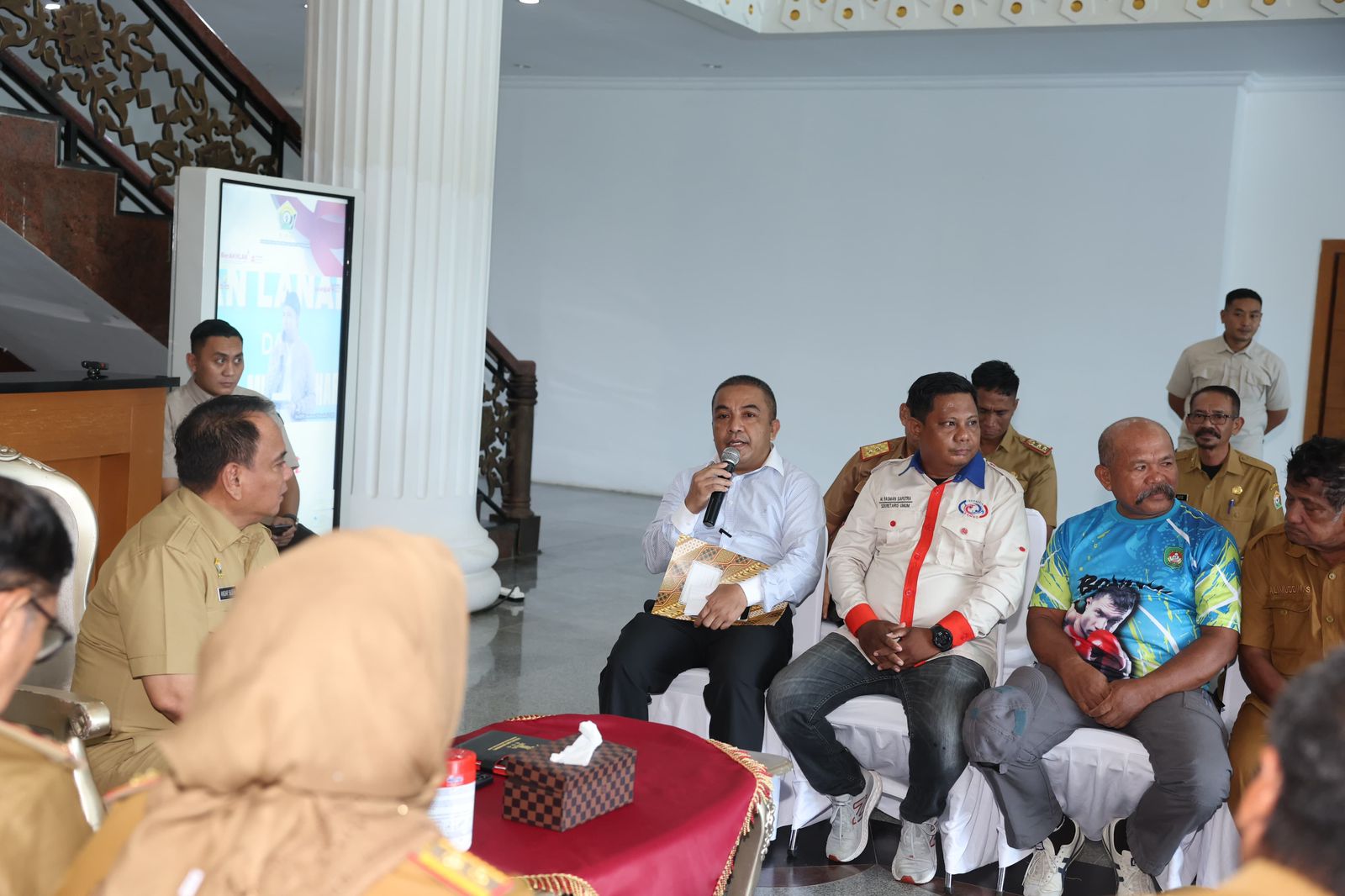 Perwakilan Cabor Sultra saat menemui Pj Gubernur