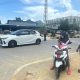 Satgas Gakkum Ops Keselamatan Anoa Polda Sultra Melakukan Penegakan Disiplin Lalu Lintas di depan Kantor Polisi Jalan Raya (PJR) Ditlantas Polda Sultra