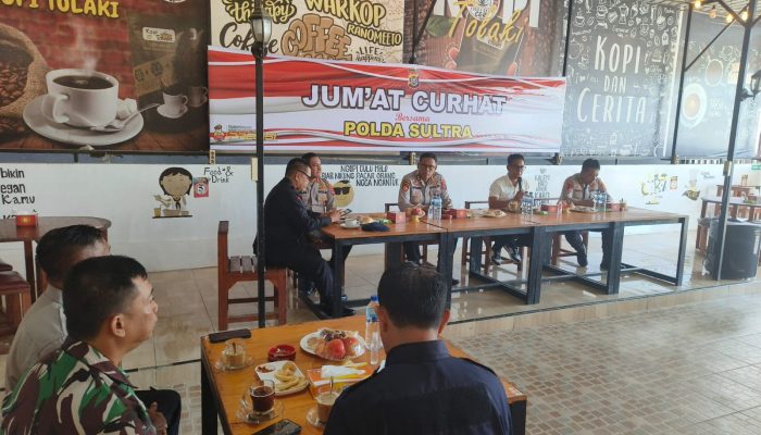 Wujud Responsif Keluhan Masyarakat, Polda Sultra Gelar Jumat Curhat di Ranomeeto