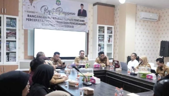 Tim Percepatan Penurunan Stunting Bombana Bahas Penyusunan Rancangan Perbup