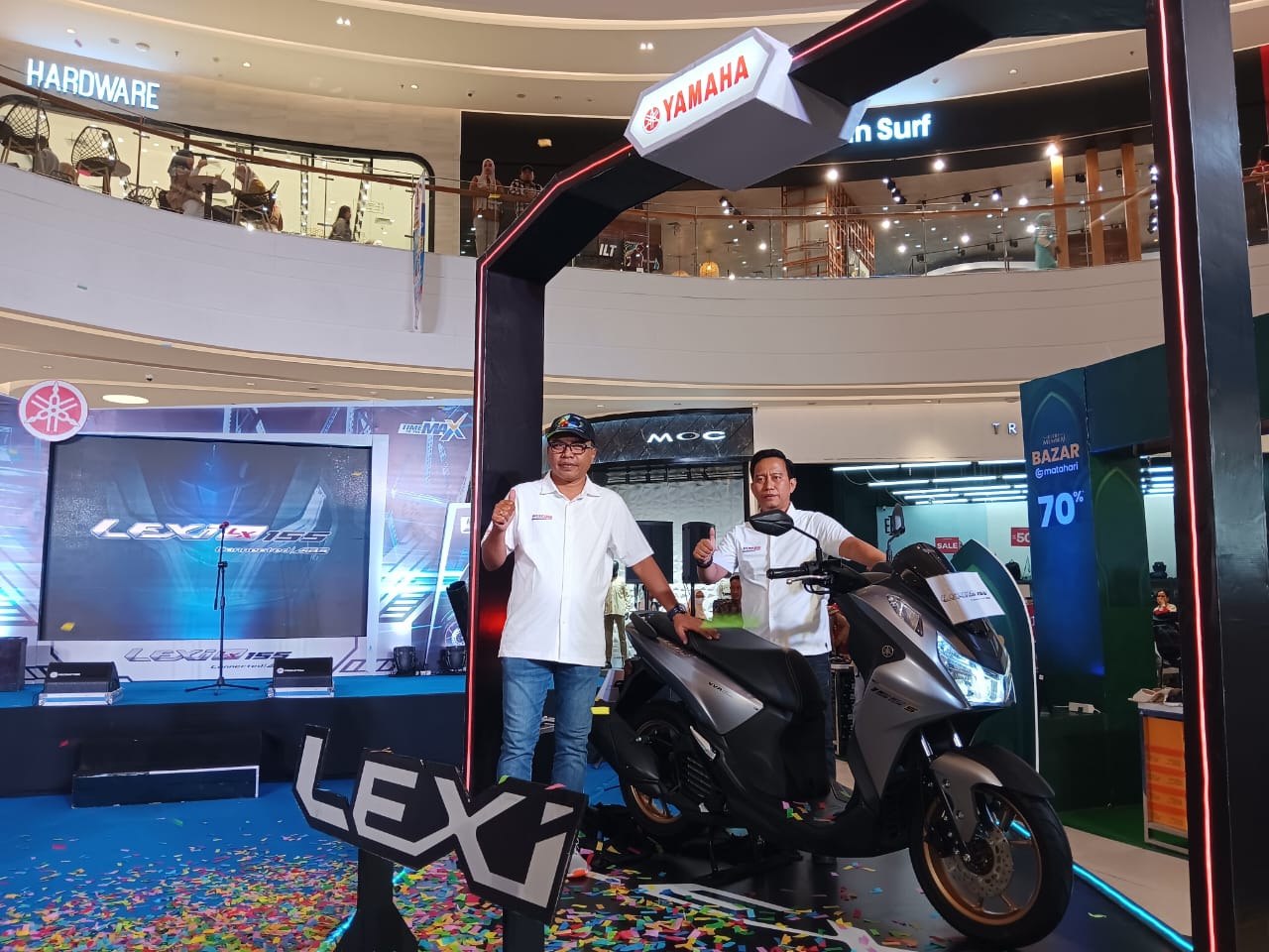 PT Hasjrat Abadi Kendari Memperkenalkan Yamaha LEXi LX 155 di The Park Kendari