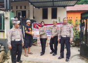 Satgas Preemtif Ops Keselamatan Anoa Polda Sultra Gelar Binluh dan Bagi Sembako untuk Korban Banjir