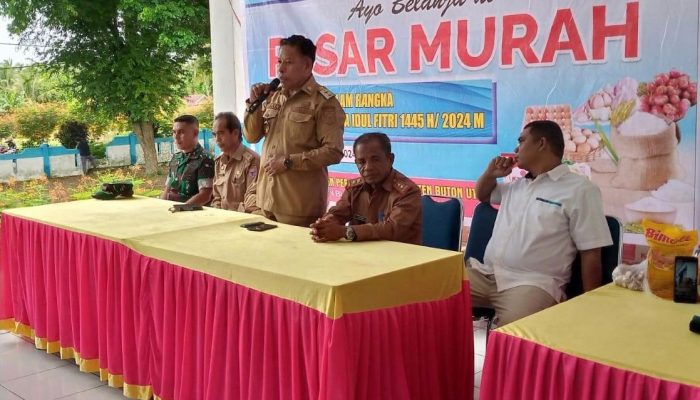 Upaya Kendalikan Harga Pangan, Pemkab Butur Gelar Pasar Murah