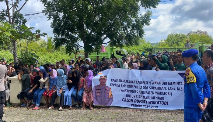 Wakapolres La Ode Surahman Hamu Di minta Warga Maju di Pilkada Wakatobi Mendatang