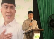 Ketua DPW PPP Sultra, Mayjen TNI (Purn) Andi Sumangerukka saat mendeklarasikan diri maju Calon Gubernur Sulawesi Tenggara