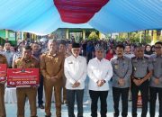 Momen Ramadan, Sekjen Kemenkumham Salurkan Bantuan kepada Dhuafa dan Yatim Piatu Korban Bencana Alam di Kendari