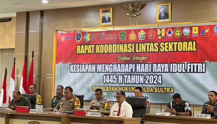 Polda Sultra Gelar Rakor Lintas Sektoral Jelang Idul Fitri