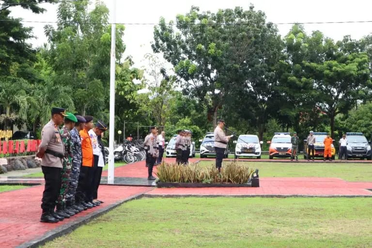 Apel Pagi Polres Wakatobi Untuk Melakukan Pengamanan Arus Mudik Lebaran