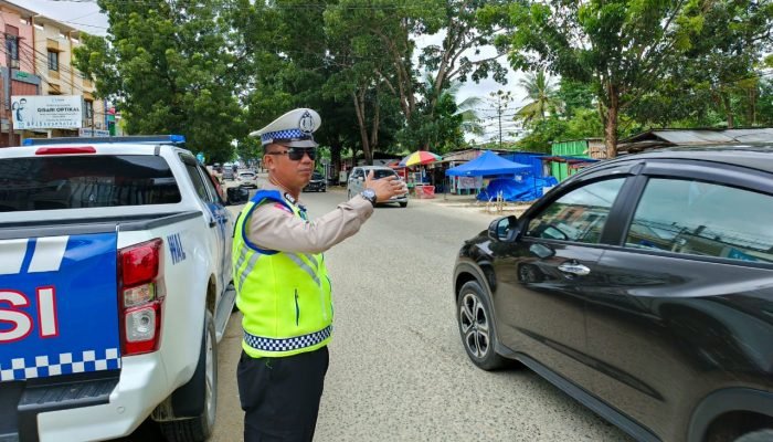 Sat PJR Dit Lantas Polda Sultra Patroli Mobile di Kendari untuk Pengamanan Mudik Lebaran