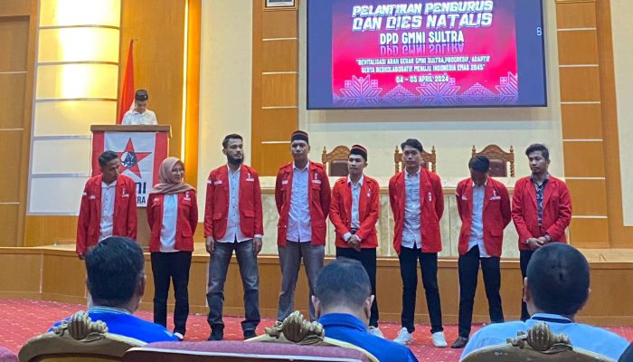 DPD GMNI Sultra Periode 2023—2025 Resmi Dilantik, Rio Umpara Didaulat sebagai Ketua