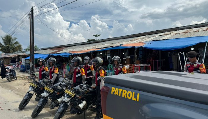 Tim Patroli Operasi Anoa Polda Sultra Sasar Pusat Perbelanjaan di Kendari