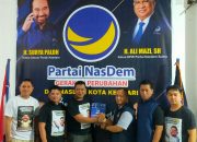 Maju Pilwakot Kendari 2024, Yudhianto Mahardika Ambil Formulir Pendaftaran di Partai NasDem