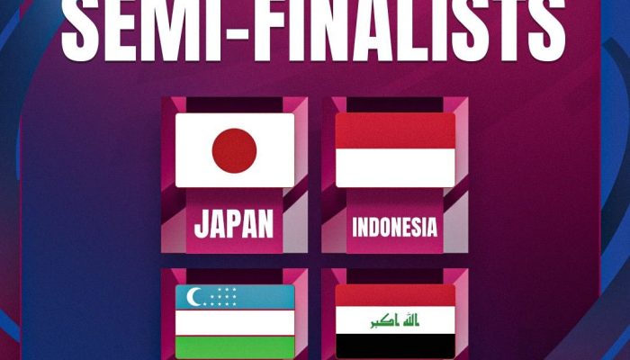 Jepang, Indonesia, Uzbekistan dan Irak jadi Tim yang Lolos ke Semi Final Piala Asia U-23