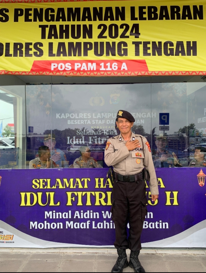Anggota Polres Lampung Tengah Aiptu Supriyanto