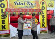 Pastikan Keamanan Lebaran Lancar, Wakapolda Sultra Cek Pos Pam di Kota Kendari