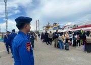 Polda Sultra Kerahkan 410 Personil Guna Amankan Arus Mudik Idul Fitri 1445 H di Pelabuhan Nusantara Kendari