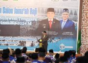 Pj Gubernur Sultra Lepas Jamaah Calon Haji Asal Provinsi Sultra 
