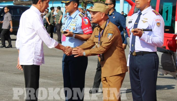 Bupati Konawe Selatan Lepas Keberangkatan Presiden Jokowi saat Bertolak ke Muna dan Muna Barat