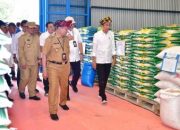 Presiden Jokowi Tinjau Stok Beras di Gudang Bulog Laende dan Bagikan Bantuan Pangan di Muna