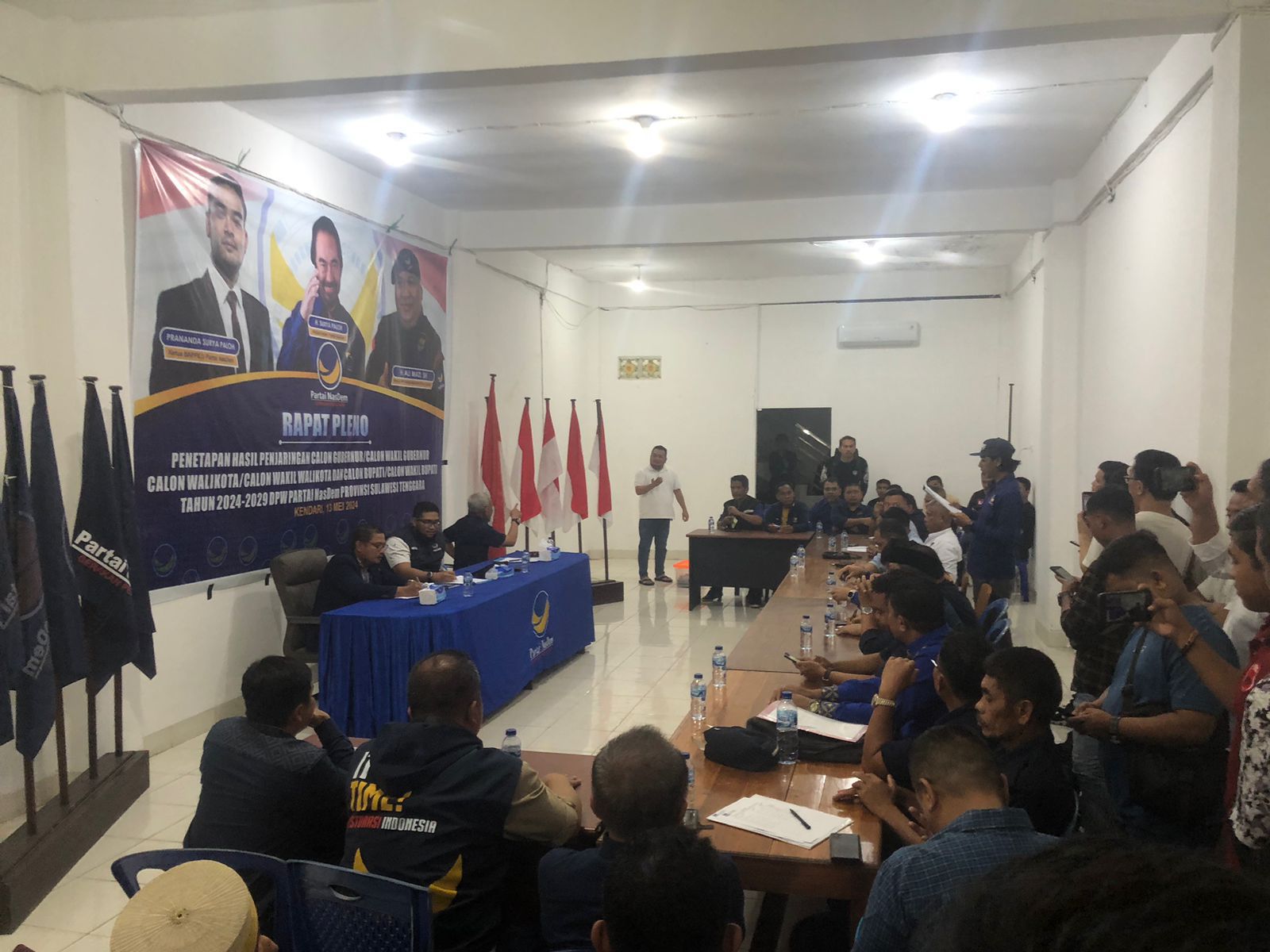 Rapat Pleno Penetapan Hasil Penjaringan Kepala Daerah oleh Partai NasDem Sultra