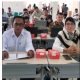 Kepala Dinsos Bombana Mappatang saat menghadiri Sosialisasi DTKS di Makassar