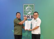 Ketua DPW PKB Sultra Jaelani dan Bakal Calon Bupati Muna Barat La Ode Darwin