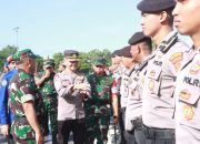 Danrem 143/HO Pimpin Apel Gelar Pasukan PAM VVIP Sambut Kunker Presiden Jokowi