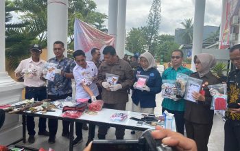 Pelaksanaan pemusnahan barang bukti 1,6 kilogram narkotika oleh Kejari Kendari