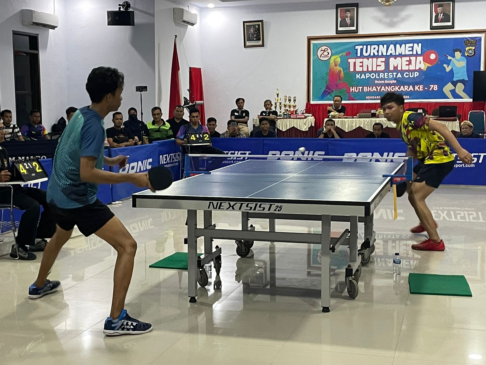 Partai Final Turnamen Tenis Meja Kapolresta Cup