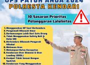 Polresta Kendari Akan Gelar Operasi Patuh Anoa, Fokus pada 10 Pelanggaran Lalu Lintas