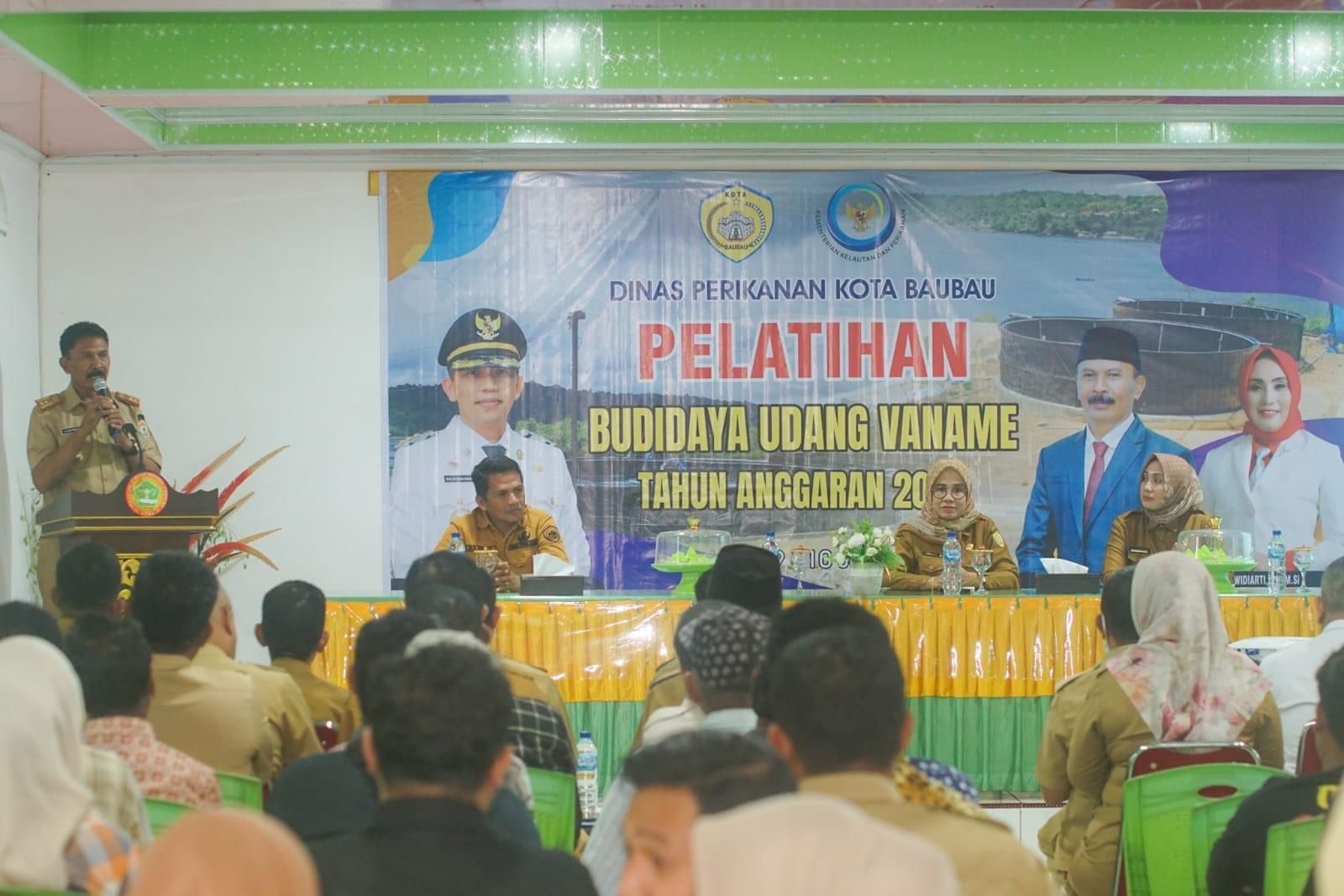 Pelatihan Budidaya Udang Vaname oleh Dinas Perikanan Kota Baubau