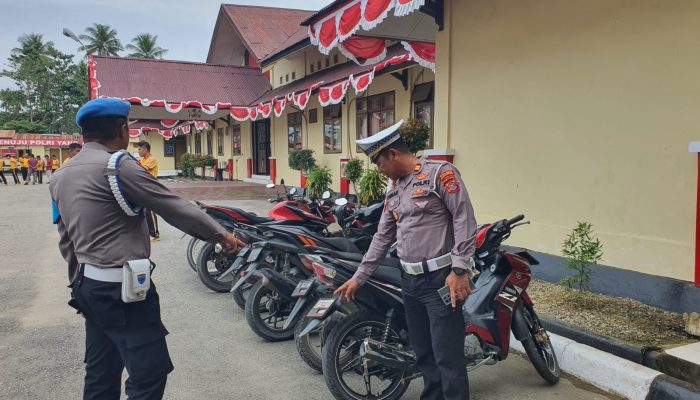 Persiapan Operasi Patuh Anoa, Satlantas dan Sipropam Polres Konsel Lakukan Razia Internal