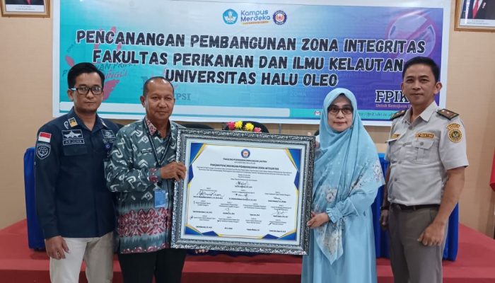 Fakultas Perikanan dan Ilmu Kelautan UHO Kendari Canangkan Pembangunan Zona Integritas