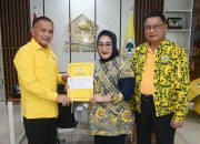 Tina Nur Alam saat sambangi DPP Partai Golkar