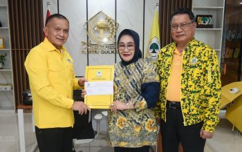 Tina Nur Alam saat sambangi DPP Partai Golkar