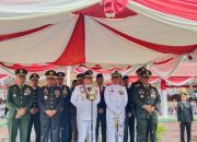 Hadiri Upacara HUT Bhayangkara ke-78 di Polda Sultra, Pj Gubernur Apresiasi Capaian Prestasi Polri
