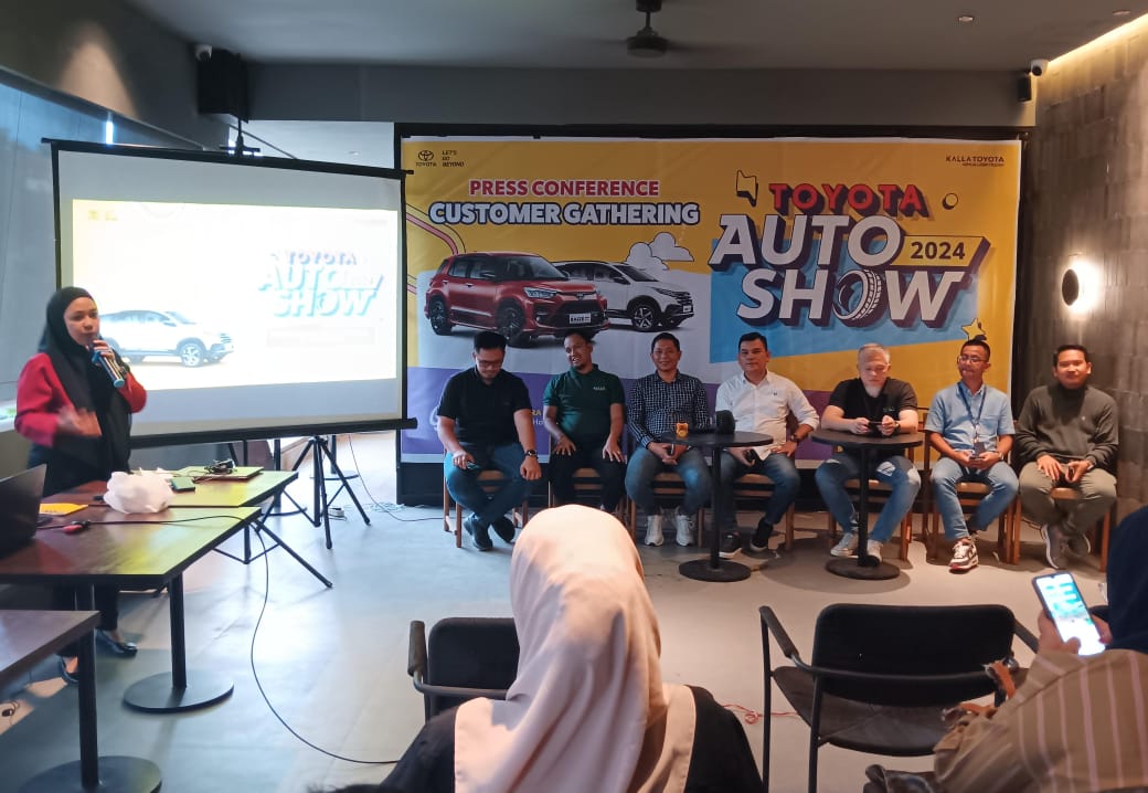 Konferensi pers costumer gathering Toyota Auto Show 2024