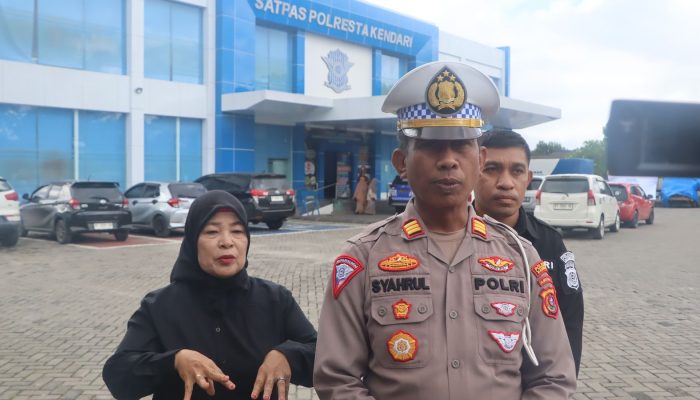 Satlantas Polresta Kendari Amankan 168 Kendaraan dalam Operasi Patuh Anoa