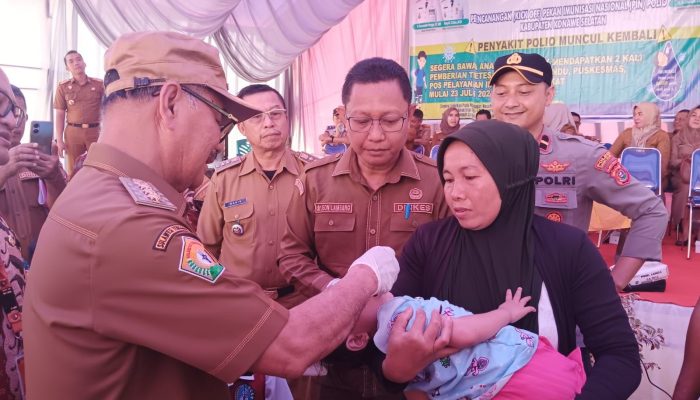 Pemda Konawe Selatan Canangkan Pekan Imunisasi Nasional untuk Tangkal Polio