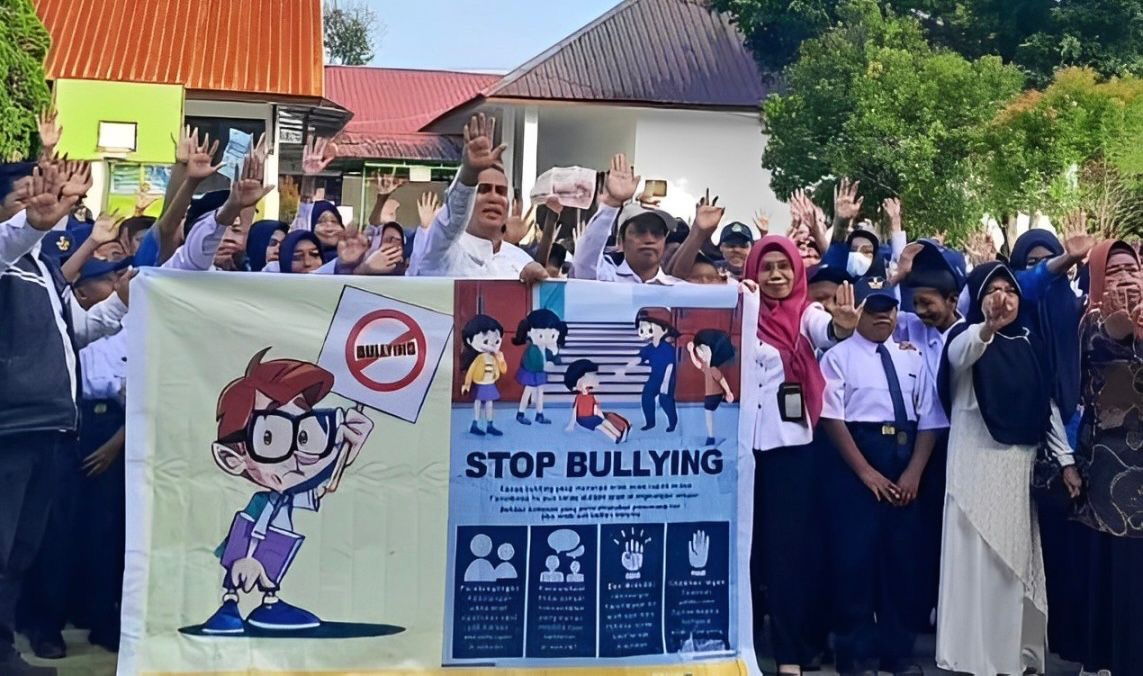 Kampanye Stop Bullying oleh DP3A Kota Kendari di SMPN 5 Kendari