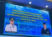 Wakili Pj Wali Kota Kendari, Asisten III Kukuhkan Pengurus FK-KIM Kota Kendari