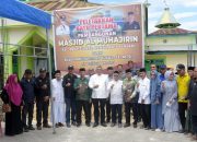Pj Wali Kota Kendari Letakkan Batu Pertama Pembangunan Kembali Masjid Al-Muhajirin