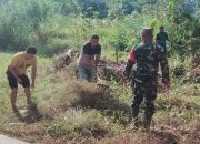 Ciptakan Lingkungan Bersih Jelang HUT ke-79 RI, Warga bersama Aparat Kelurahan Wundudopi Gelar Kerja Bakti