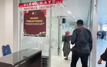 Ruang pendaftaran pemeriksaan kesehatan Cakada Sultra di RSUD Bahteramas