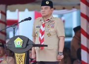 Pj Gubernur Sultra Pimpin Upacara Hari Pramuka ke-63 Tahun 2024