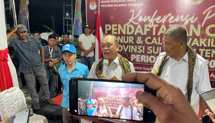 Ruksamin-Sjafei Kahar Resmi Daftar di KPU, Gaungkan Sultra Pusat Energi Dunia