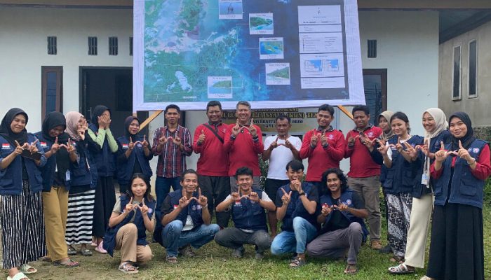 Program Pengabdian Masyarakat Terintegrasi KKN Tematik UHO Petakan Lokasi Wisata Pesisir, Desa Wawatu, Konawe Selatan