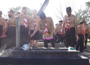 Peringatan HUT ke-63 Gerakan Pramuka, Pemkot Kendari Lakukan Ziarah dan Tabur Bunga di TMP Watubangga