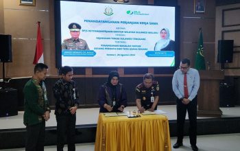 Penandatangan MoU Penanganan Hukum Bidang PTUN oleh Kejati Sultra dan BPJAMSOSTEK Wilayah Sulawesi-Maluku